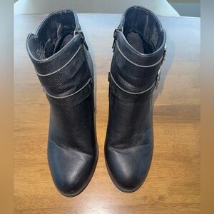 JustFab Black Booties (Size 7.5)